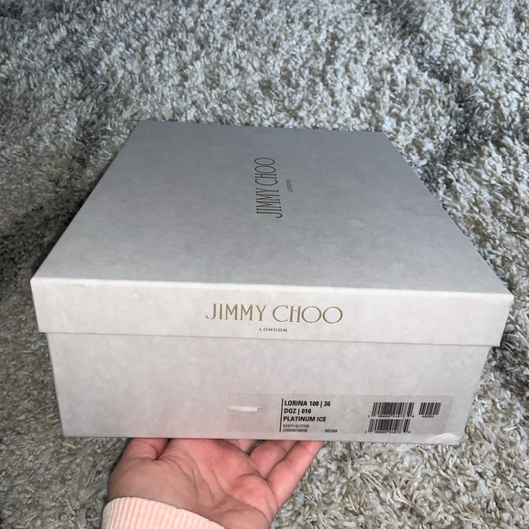NIB Jimmy Choo LORINA 100 Glitter Sandals 6/36 - Picture 8 of 8